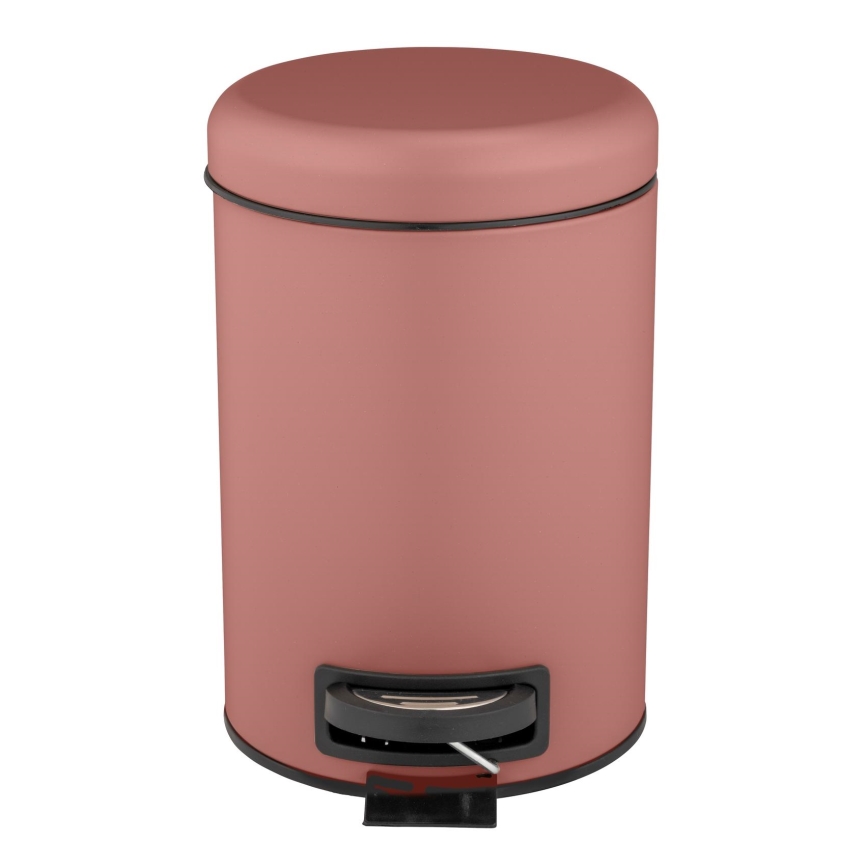 WENKO 25155100 - LEMAN szemetes kosár 17x25 cm rózsaszín/fekete