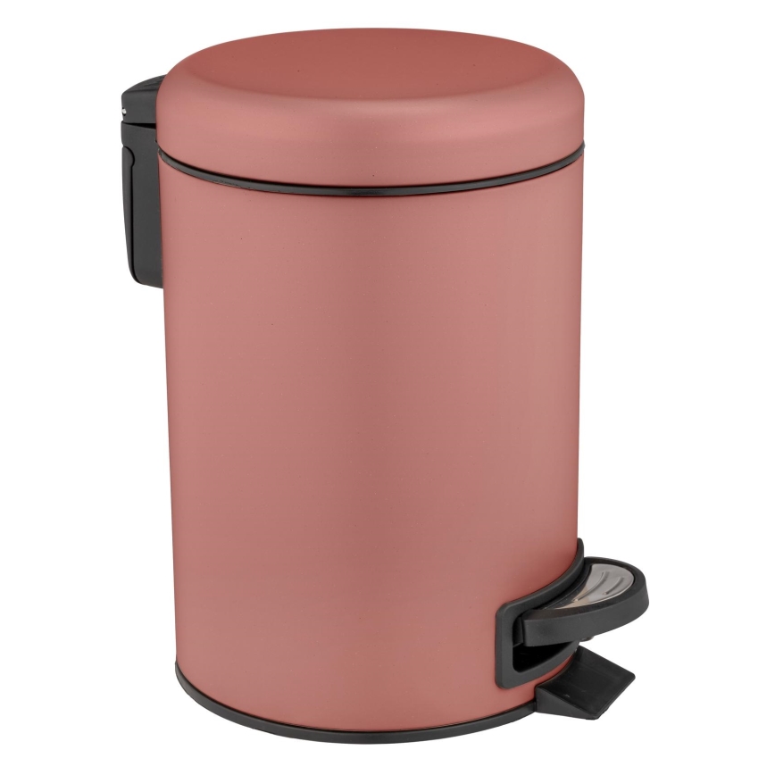 WENKO 25155100 - LEMAN szemetes kosár 17x25 cm rózsaszín/fekete