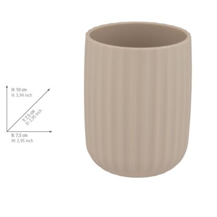 WENKO 25183100 - AGROPOLI bézs pohár 7,5x10 cm
