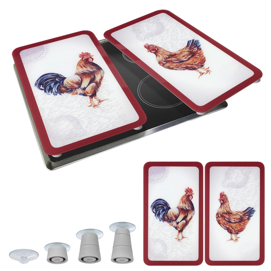 WENKO 2521471500 - Fedőlap (Abdeckplatte) - GRAFIK 30x52 cm, élénk többszínű