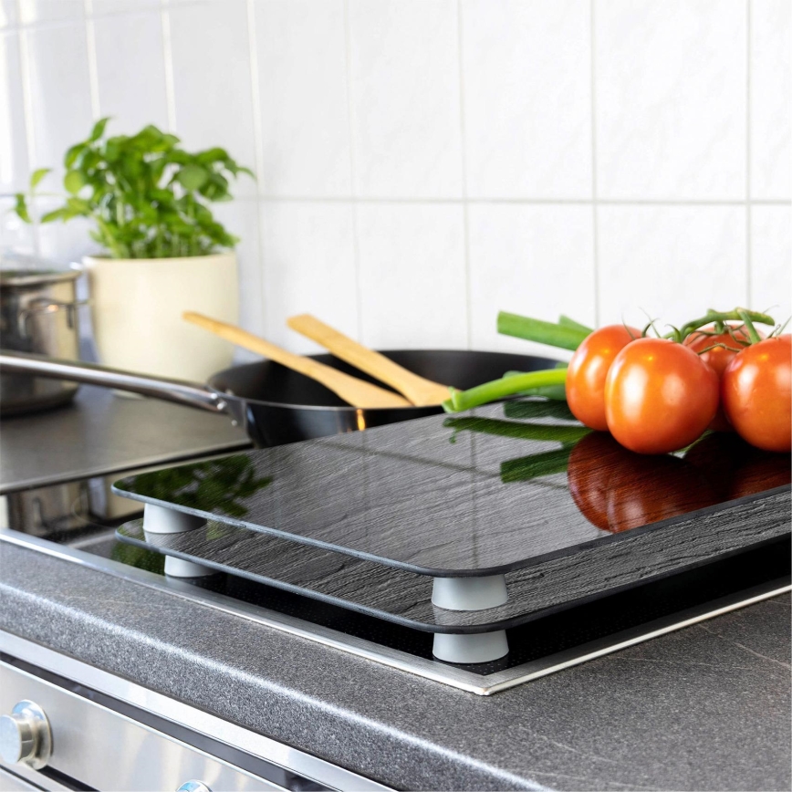 WENKO 2521480100 - Fedőlap 30x52 cm színes/szürke/átlátszó