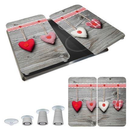 WENKO 2521481100 - 30x52 cm-es színes/szürke/átlátszó fedőlap