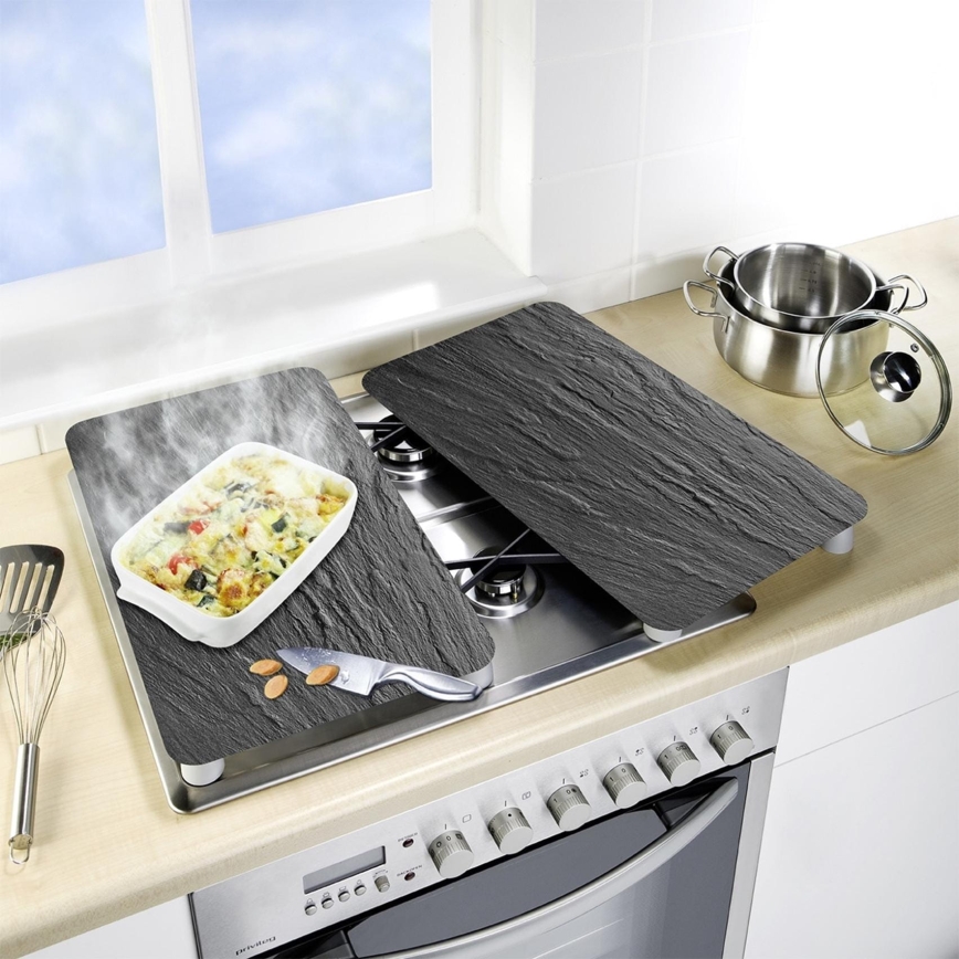 WENKO 2521499800 - SLATE fedőlapok 52x40 cm többszínű/szürke/átlátszó