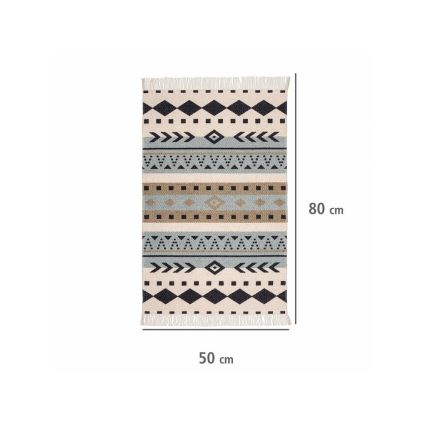 WENKO 25277100-Újrahasznosított pamut szőnyeg 80x50 cm színes