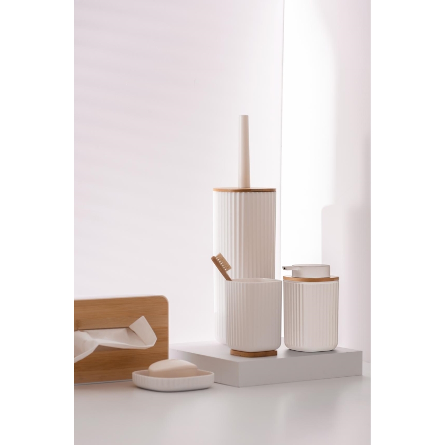 WENKO 25293100 - Pohár ROTELLO 8,5x11 cm fehér/barna