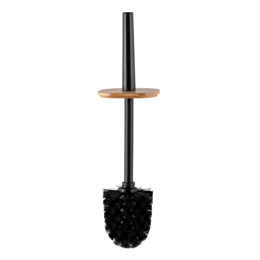 WENKO 25304100 - WC-szett ROTELLO 10x36 cm fekete/barna