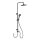 WENKO 25311100 - WATERSAVING SYSTEM zuhanykészlet 120 cm fekete