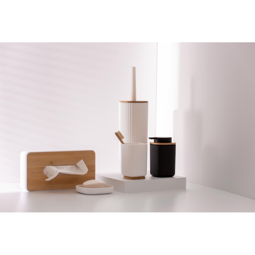 WENKO 25318100 - Kozmetikai doboz ROTELLO 24x12,7 cm fehér/barna