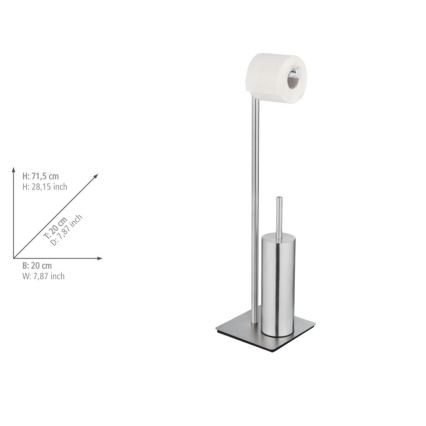 WENKO 25378100 - RECCO WC-kefe 20 x 71,5 cm, szatén