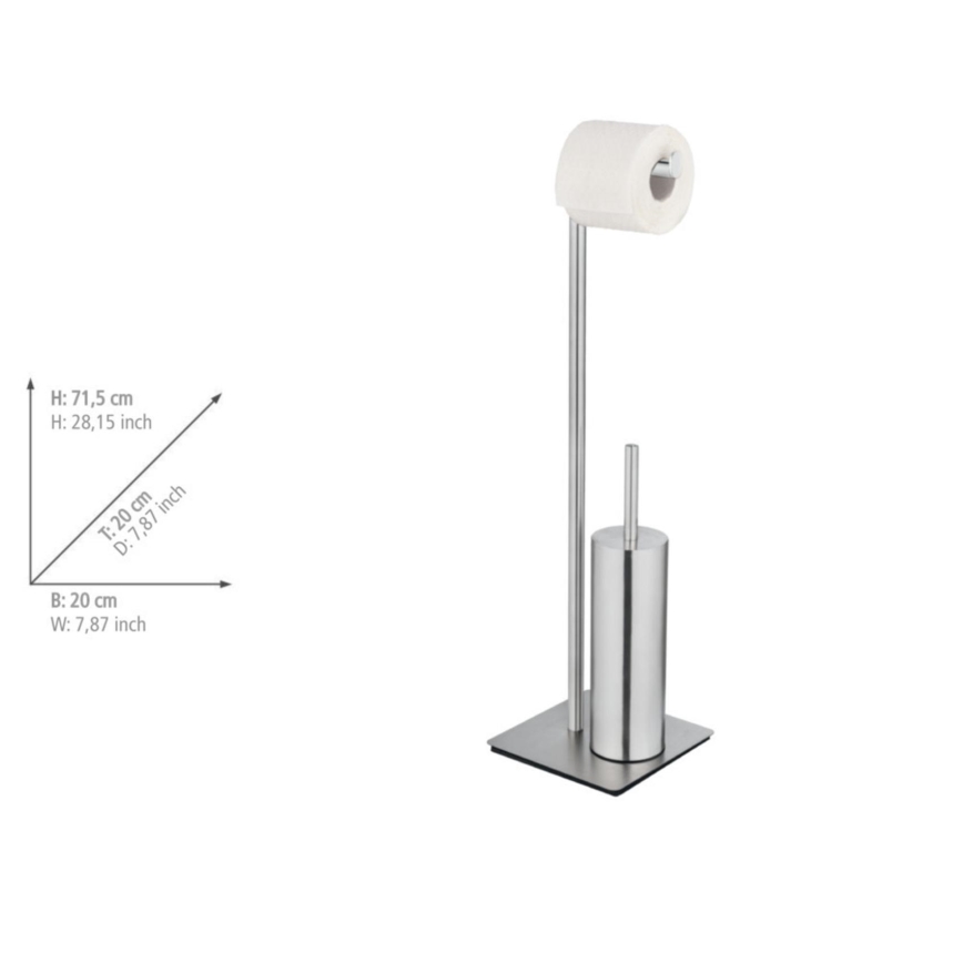 WENKO 25378100 - RECCO WC-kefe 20 x 71,5 cm, szatén