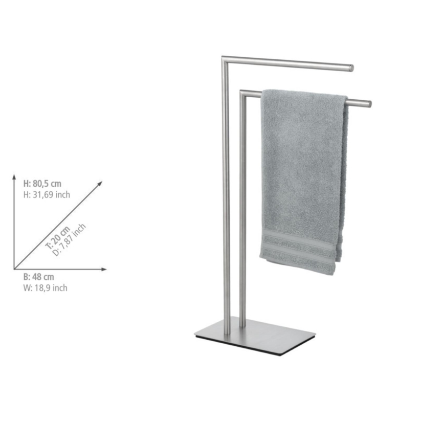 WENKO 25379100 - RECCO törölközőtartó 48x80,5 cm szatén