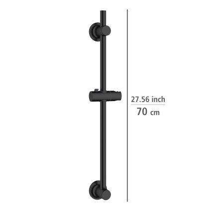 WENKO 25463100 - Zuhanyrúd LIBERTÀ 70 cm fekete