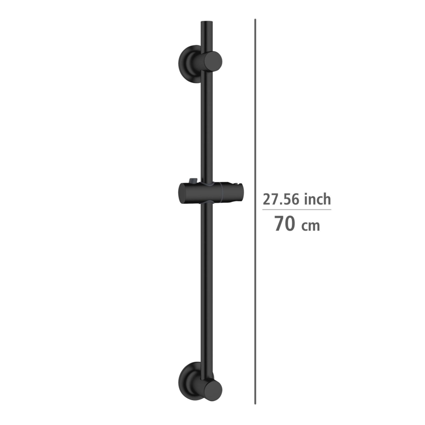 WENKO 25463100 - Zuhanyrúd LIBERTÀ 70 cm fekete