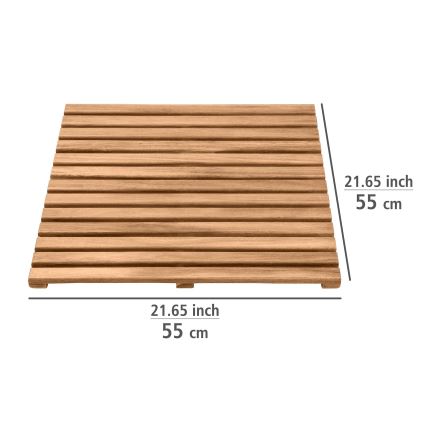 WENKO 25522100 - Lábtörlő ACACIA 55x55 cm barna