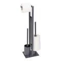 WENKO 25552100 - WC-kefe RIVALTA 18x70 cm szürke/fekete