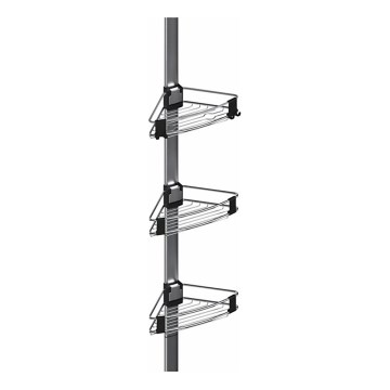 WENKO 25556100-sarokpolc PURIO 35,5x280 cm ezüst/szürke