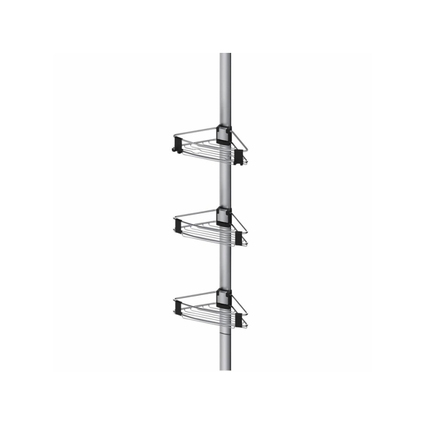 WENKO 25556100-sarokpolc PURIO 35,5x280 cm ezüst/szürke