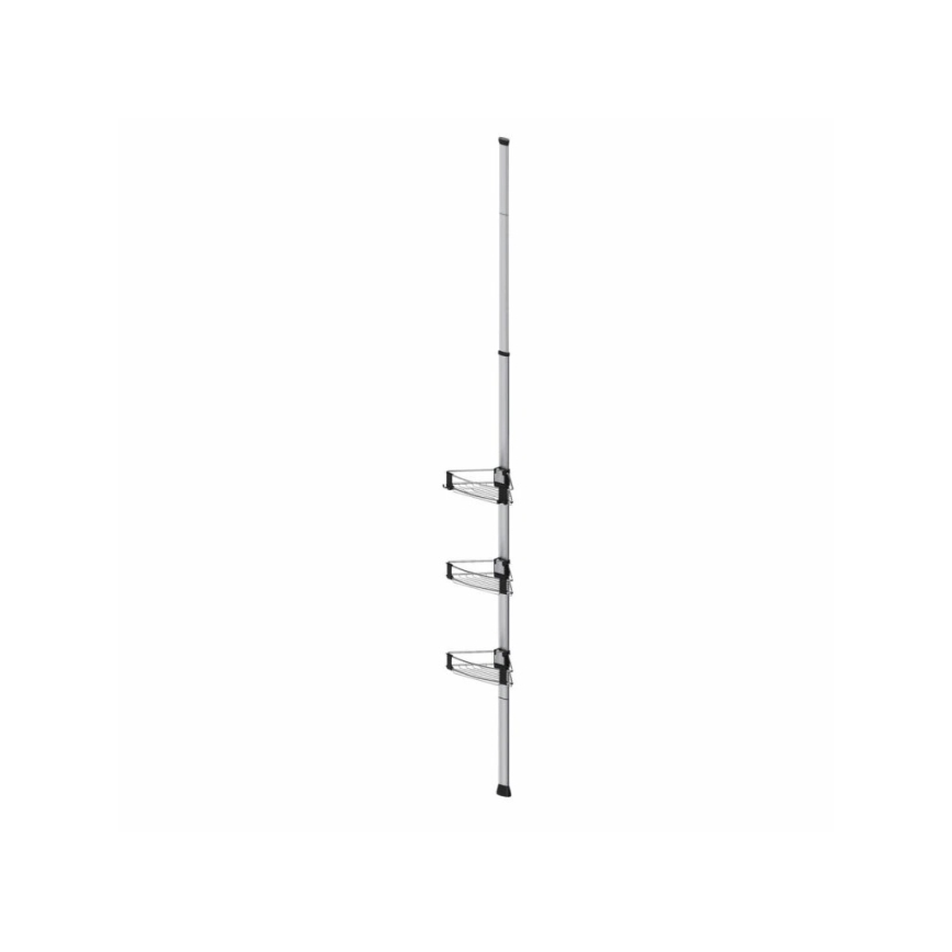 WENKO 25556100-sarokpolc PURIO 35,5x280 cm ezüst/szürke
