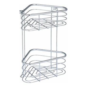 WENKO 25569100-Sarokpolc TRESTINA 25x35 cm rozsdamentes acél/ezüst
