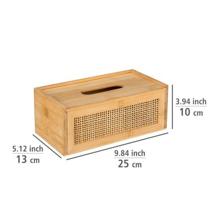WENKO 25607100 - ALLEGRE zsebkendőtartó 25x13 cm barna