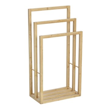 WENKO 25629100 - BAMBUSA törölközőtartó állvány 42,5x82 cm barna