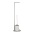 WENKO 25676100 - FERLA WC-szett 18x69,5 cm rozsdamentes acél/szatén