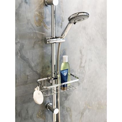 WENKO 25678100 - FLORESTA kosár 24x14 cm, ezüstszínű