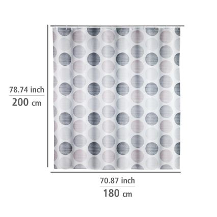 WENKO 25750100 - Zuhanyfüggöny 180x200 cm, színes