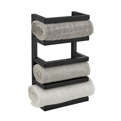 WENKO 25780100 - FONDIRO törölközőtartó 24x42 cm fekete