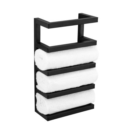 WENKO 25780100 - FONDIRO törölközőtartó 24x42 cm fekete