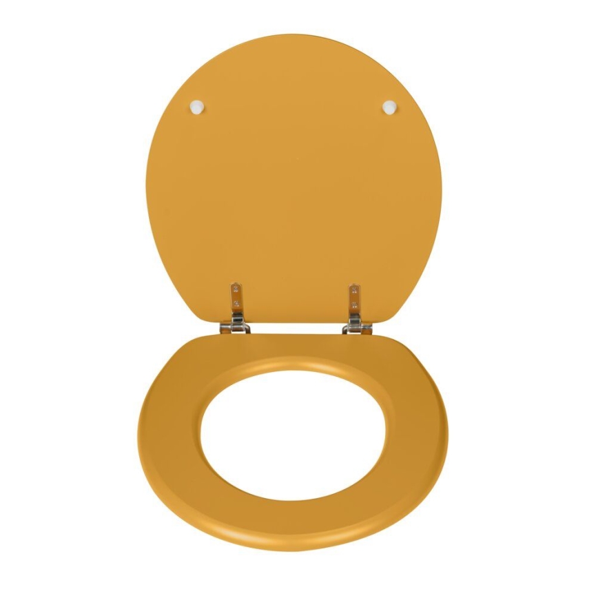 WENKO 25792100 - PRIMA WC-ülőke 37x41 cm sárga/ezüst