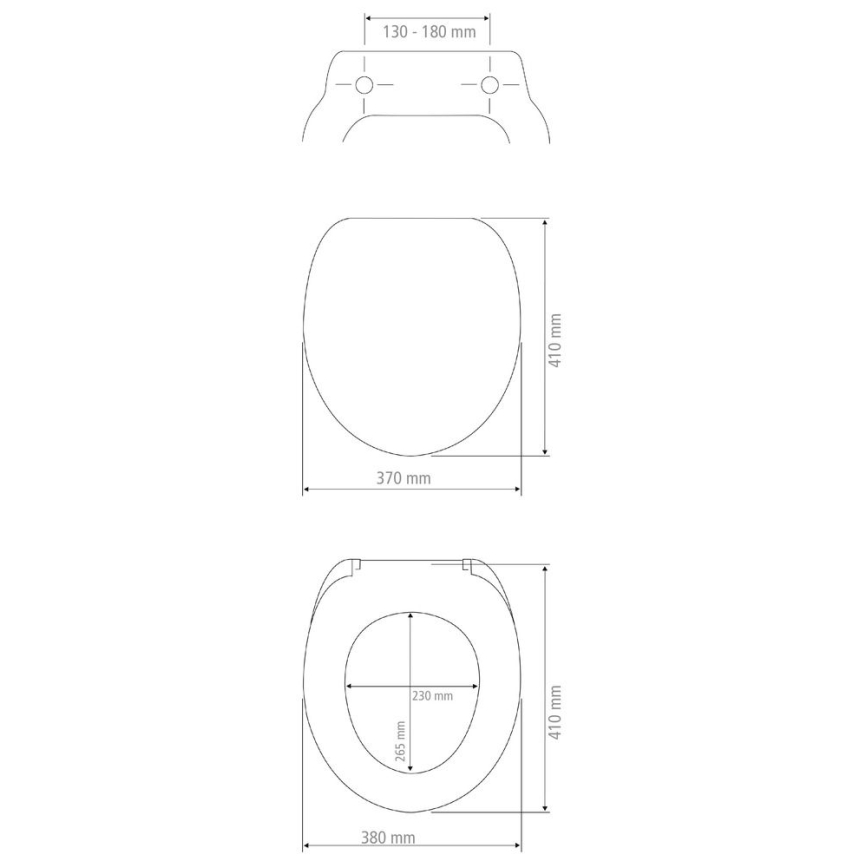 WENKO 25792100 - PRIMA WC-ülőke 37x41 cm sárga/ezüst