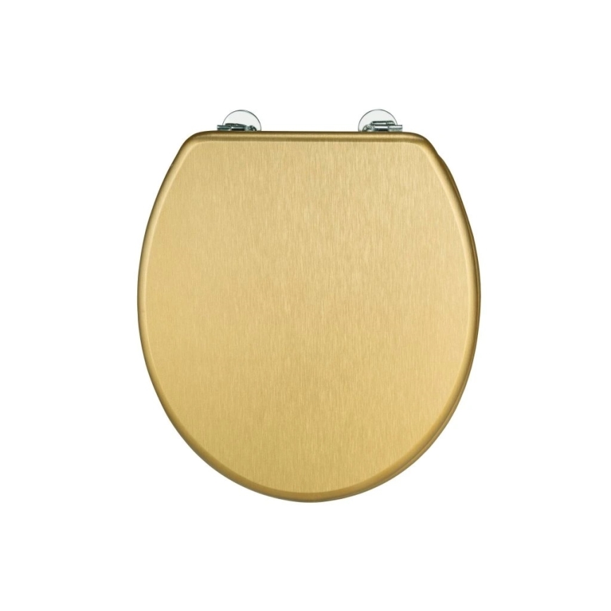 WENKO 26010100 - WC ülőke ALDENO 37x41 cm arany/ezüst