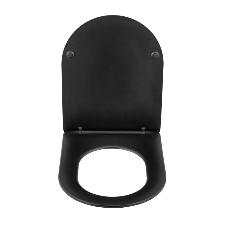 WENKO 26029100 - WC-ülőke GALATI 46x36 cm fekete