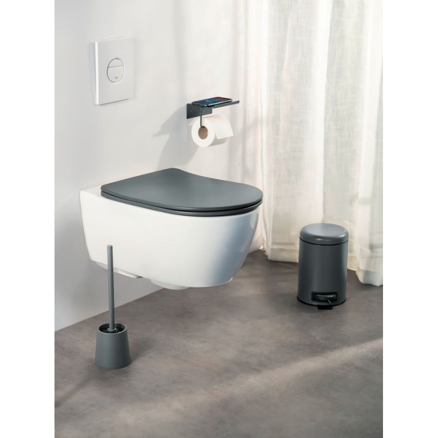 WENKO 26030100 - GALATI WC ülőke 46x36 cm antracit