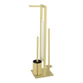 WENKO 26034100 - RIVALTA WC-szett 18x70 cm rozsdamentes acél/arany/fehér/fekete