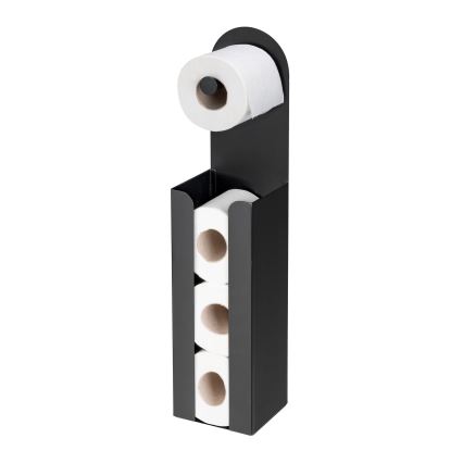 WENKO 26059100 - AGIRA tekercstartó 12x54 cm, fekete