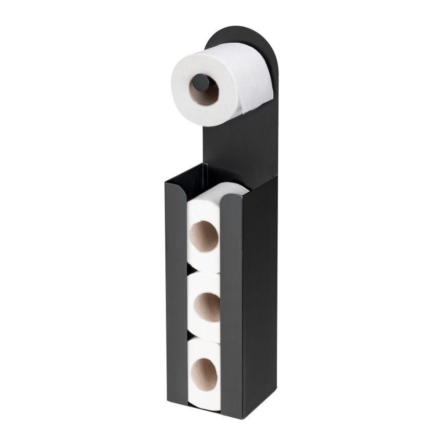 WENKO 26059100 - AGIRA tekercstartó 12x54 cm, fekete