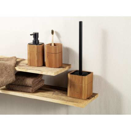 WENKO 26102100 - Szappanadagoló SERRO 7,5x16,5 cm barna/fekete