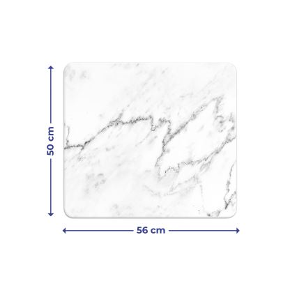 WENKO 2712929500 - Vágódeszka / fedőlap - NEUTRAL 56x50 cm színes/átlátszó