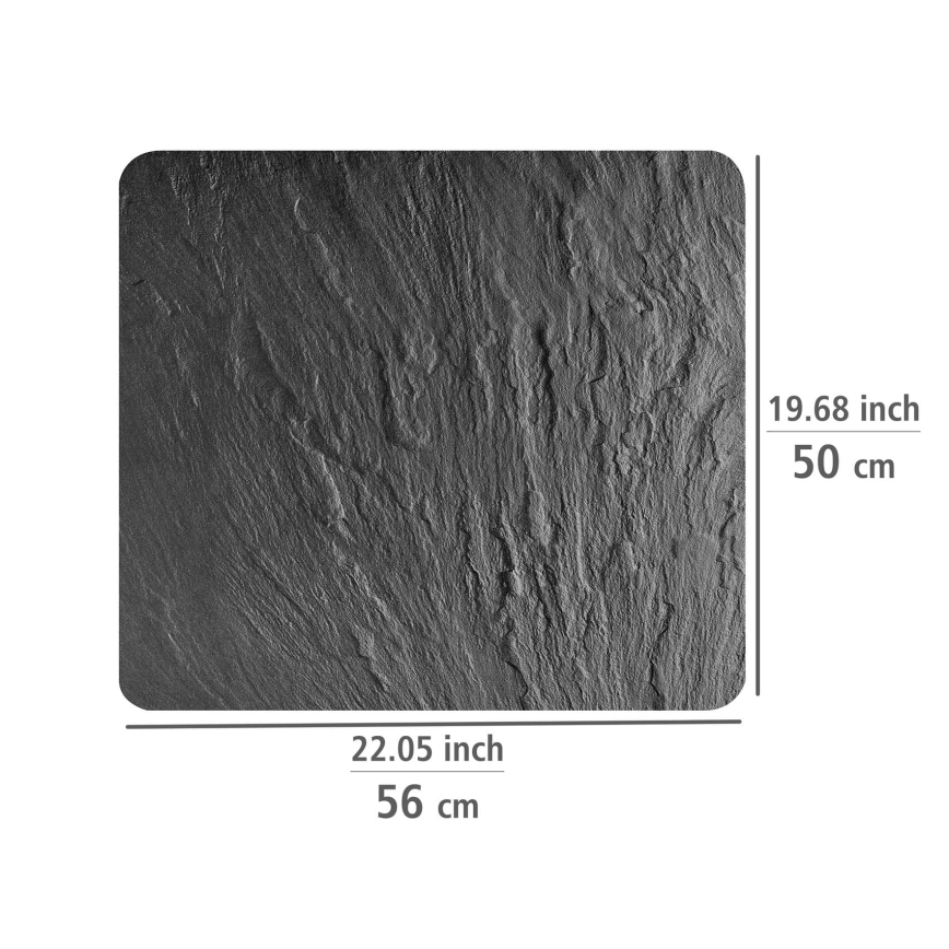 WENKO 2712984500 - ABDECKPLATTE fedőlap - NEUTRAL 56x50 cm fekete/átlátszó