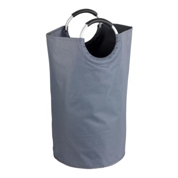 WENKO 3440803100 - JUMBO szennyeskosár 38x72 cm antracit/ezüst/fekete