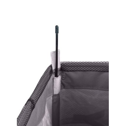 WENKO 3450112100 - Szennyeskosár QUADRO 40x60 cm szürke/fekete