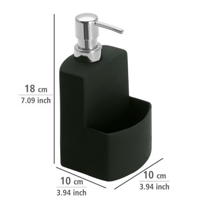 WENKO 3620117800 - FESTIVAL szappanadagoló 10x18 cm fekete