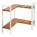 WENKO 53025100 - LOUISA polc 30x33 cm fehér/barna