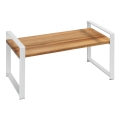 WENKO 53027100 - LOUISA polc 40x20 cm fehér/barna