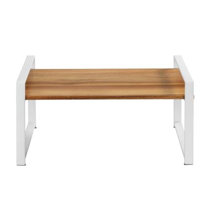 WENKO 53027100 - LOUISA polc 40x20 cm fehér/barna