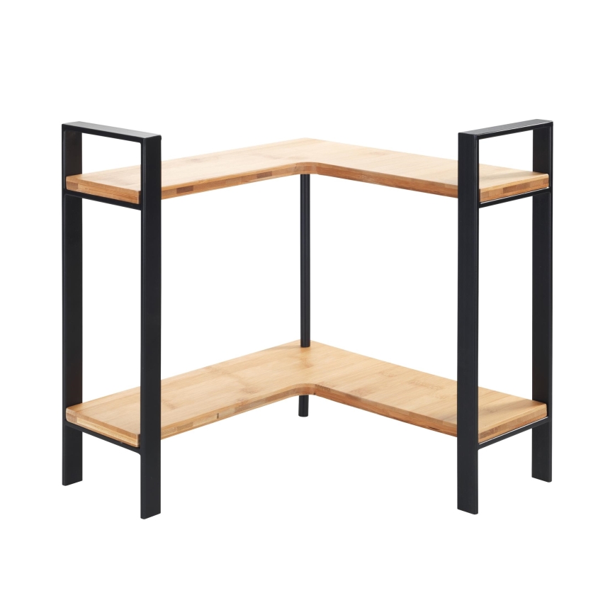 WENKO 53028100 - LOU polc 30x33 cm fekete/barna