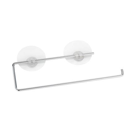 WENKO 53130100 - Papírtörlő tartó STATIC-LOC 30x8,5 cm ezüst/átlátszó