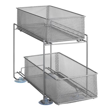 WENKO 53140800 - GIOMA polc 35x33,5 cm ezüst